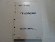 2007 Yamaha YFM7FGPW Service Repair Shop Workshop Manual FACTORY Brand New