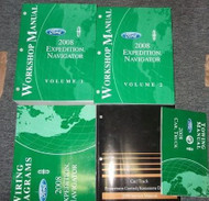 2008 FORD EXPEDITION LINCOLN NAVIGATOR Repair Service Shop Manual Set 5 BOOK OEM