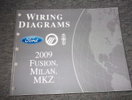 2009 Ford Fusion Mercury Milan Lincoln MKZ Electrical Wiring Diagram Manual EWD