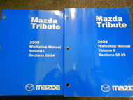 2009 Mazda Tribute Service Repair Shop Workshop Manual Set OEM Factory 2009