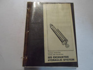 Caterpillar 225 Excavator Hydraulic System Manual 6 VOLUME SET WATER DAMAGED OEM