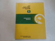John Deere 8500 Series Three Section Folding Grain Drill Operators Manual WORN