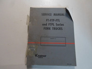 Kalmar AC FT FTP FTL Series Fork Trucks Service Manual DAMAGED STAINED FACTORY