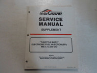 MerCruiser Throttle Body EFI MIE 5.7L 350 CID Service Manual Supplement WATER