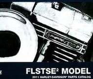 2011 Harley Davidson FLSTSE2 FLSTSE Service Manual Parts Catalog Manual Book