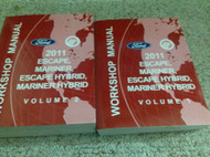 2011 Ford Escape Mercury Mariner & Hybrid Service Shop Repair Manual SET NEW OEM