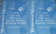 2010 Ford Escape Mercury Mariner & Hybrid Service Shop Repair Manual SET NEW