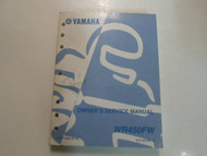 2009 Yamaha WR450FW Owners Service Repair Shop Manual FACTORY OEM BOOK 09 CYCLE