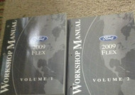 2009 Ford FLEX Service Shop Repair Manual Set FACTORY 2 VOLUME SET FORD FLEX OEM