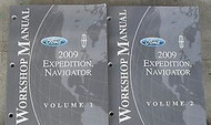 2009 FORD EXPEDITION & LINCOLN NAVIGATOR Repair Service Shop Manual Set W EWD