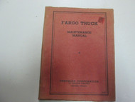 1935 Chrysler Fargo Truck Maintenance Manual MINOR WEAR FACTORY OEM BOOK 35 DEAL