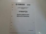2008 Yamaha YFM4FGX Grizzly 400 Supplementary Service Manual FACTORY OEM BOOK 08