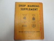 1949 1952 Chrysler Dodge Plymouth Desoto Shop Manual Supplement STAINS FACTORY