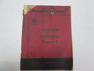 1951 International Harvester Farmall Super-C Operators Manual WATER DAMAGE STAIN