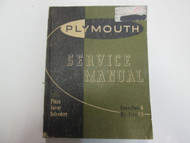 1955 Plymouth Plaza Savoy Belvedere PowerFlow 6 Hy-Fire V8 Service Manual WORN