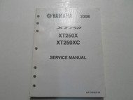 2008 Yamaha XT250X XT250XC Service Repair Shop Manual FACTORY OEM BOOK 08 DAMAGE
