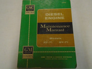 1963 GMC 6V-71 8V-71 Truck Diesel Service Shop Repair Manual OEM Factory Book