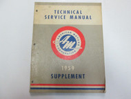 1959 American Motors Corporation AM Technical Service Manual Supplement STAINS