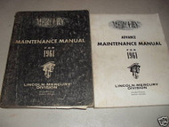 1961 Mercury Maintenance Service Shop Repair Workshop Manual Set OEM