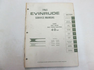 1965 Evinrude Lark Big Twin Electric 40 HP Service Repair Manual BOAT STAINS OEM