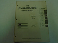 1965 Evinrude Service Shop Repair Manual 6 HP Factory OEM Book Used