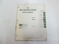1965 Evinrude Fastwin 18 HP Model 18502 18503 Service Repair Shop Manual WORN