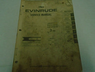 1965 Evinrude Service Shop Repair Manual 3 HP Factory OEM Book Used