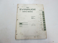 1965 Evinrude Service Shop Repair Manual 90 HP Starflite OEM Boat Book STAINED