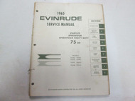 1965 Evinrude STARFLITE SPEEDIFOUR Heavy Duty 75 HP Service Manual BOAT STAINS
