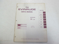 1966 Evinrude 9 1/2 HP SPORTWIN Service Repair Manual MINOR STAINS FACTORY OEM