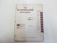 1966 Evinrude Service Shop Repair Manual 100 HP Starflite 100683 100693 STAINS