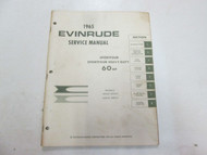1965 Evinrude SPORTFOUR Heavy Duty 60 HP Service Shop Manual BOAT STAINS OEM 65