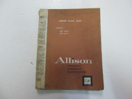 1968 Allison Series 5630 5631 Models CRT Torqmatic Service Manual WATER STAINS