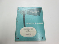 1967 International & Hough Model D-120C-1 Pay Dozer Operators Manual WORN ***