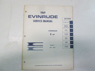 1969 Evinrude FISHERMAN 6 HP Service Repair Shop Manual STAINS FACTORY OEM DEAL