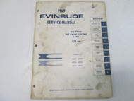 1969 Evinrude Big Twin Electric Lark 40 HP Service Repair Manual STAINS FACTORY