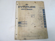 1969 Evinrude 55 HP TRIUMPH Service Repair Manual STAINS WORN FACTORY OEM 69