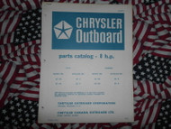 1971 Chrysler Outboard 8 HP Parts Catalog Factory OEM Rare