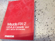 1971 1972 1973 RX-2 Coupe & Sedan Parts Catalog Manual OEM Factory RARE