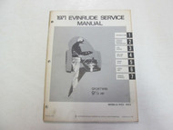 1971 Evinrude 9 1/2 HP SPORTWIN Service Repair Manual STAINS FACTORY OEM 71