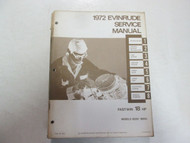 1972 Evinrude 18 HP Fastwin Service Repair Shop Manual STAINS FACTORY OEM DEAL