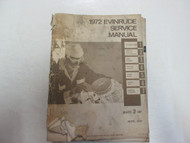 1972 Evinrude Service Shop Repair Manual Sportster 2 HP 2202 DAMAGE STAINS OEM
