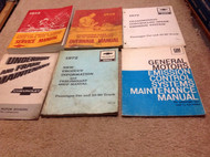 1972 Chevy Nova Chevelle Camaro Monte Carlo Corvette Service Shop Manual Set OEM