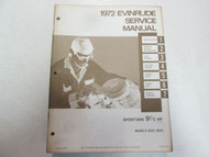 1972 Evinrude 9 1/2 SPORTWIN Service Repair Workshop Manual FACTORY OEM