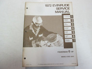 1972 Evinrude 6 HP FISHERMAN Service Repair Manual STAINED FACTORY OEM DEAL 72