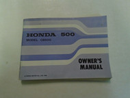 1972 Honda CB500 Owners Manual Guide USED WEAR FACTORY OEM Owner BOOKLET ***