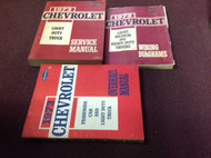 1973 Chevy Light Duty Truck Models 10-30 Series Service Shop Manual Set W EWD