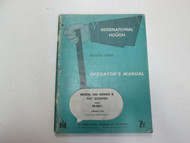 1972 International & Hough Model 295 Series B Pay Scraper Operators Manual WORN