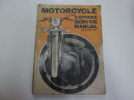 1973 Motorcycle 2 Stroke Service Manual 3RD EDITION Vol. 1 WATER DAMAGED OEM