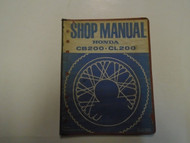 1974 HONDA CB200•CL200 Motorcycle Service Shop Repair Manual Factory 6135402